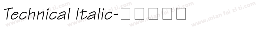 Technical Italic字体转换